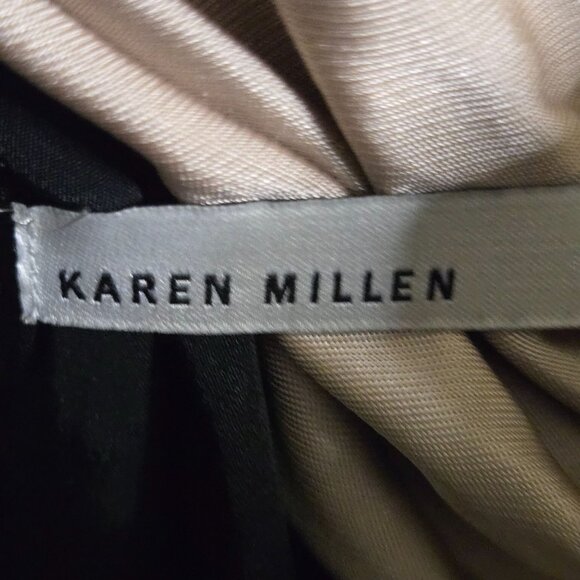 Karen Millen Cowl Front Back Ladder Back Bandage Skirt Designer Dress Size 6 - Picture 8 of 10